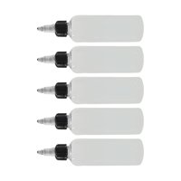 Ioensy - 5 Uds Botella Vacía De Pintura Chorro De Fuga Puntiaguda Para Aderezo De Pegamento De Tinta 50Ml