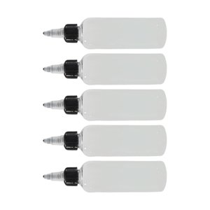 Ioensy - 5 Uds Botella Vacía De Pintura Chorro De Fuga Puntiaguda Para Aderezo De Pegamento De Tinta 50Ml