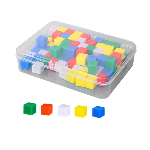 100 Cubos De Centímetros Para Niños, Juguetes De Clasificación Para Manualidades Familiares Y Guarderías.