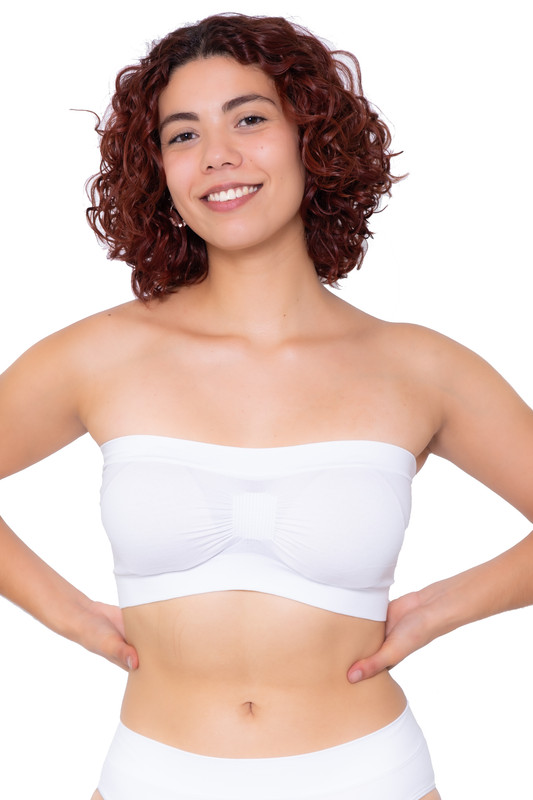 Ingesa - Peto Strapless Microfibra Xl Blanco
