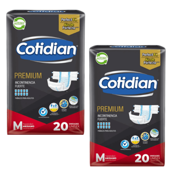 Cotidian Premium M x 2 paquetes
