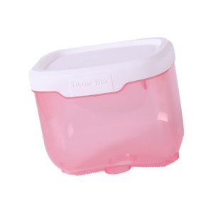 Magideal - Caja De Almacenamiento De Pañuelos Faciales, Dispensador De Toallas De Papel, Servilletero Decorativo Montado En La Pared, Antideslizante, Impermeable Rosa