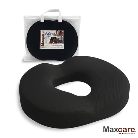 Maxcare - Cojín Picaron Ortopédico Asiento Viscoelástico Gel 44 X 35 X 7