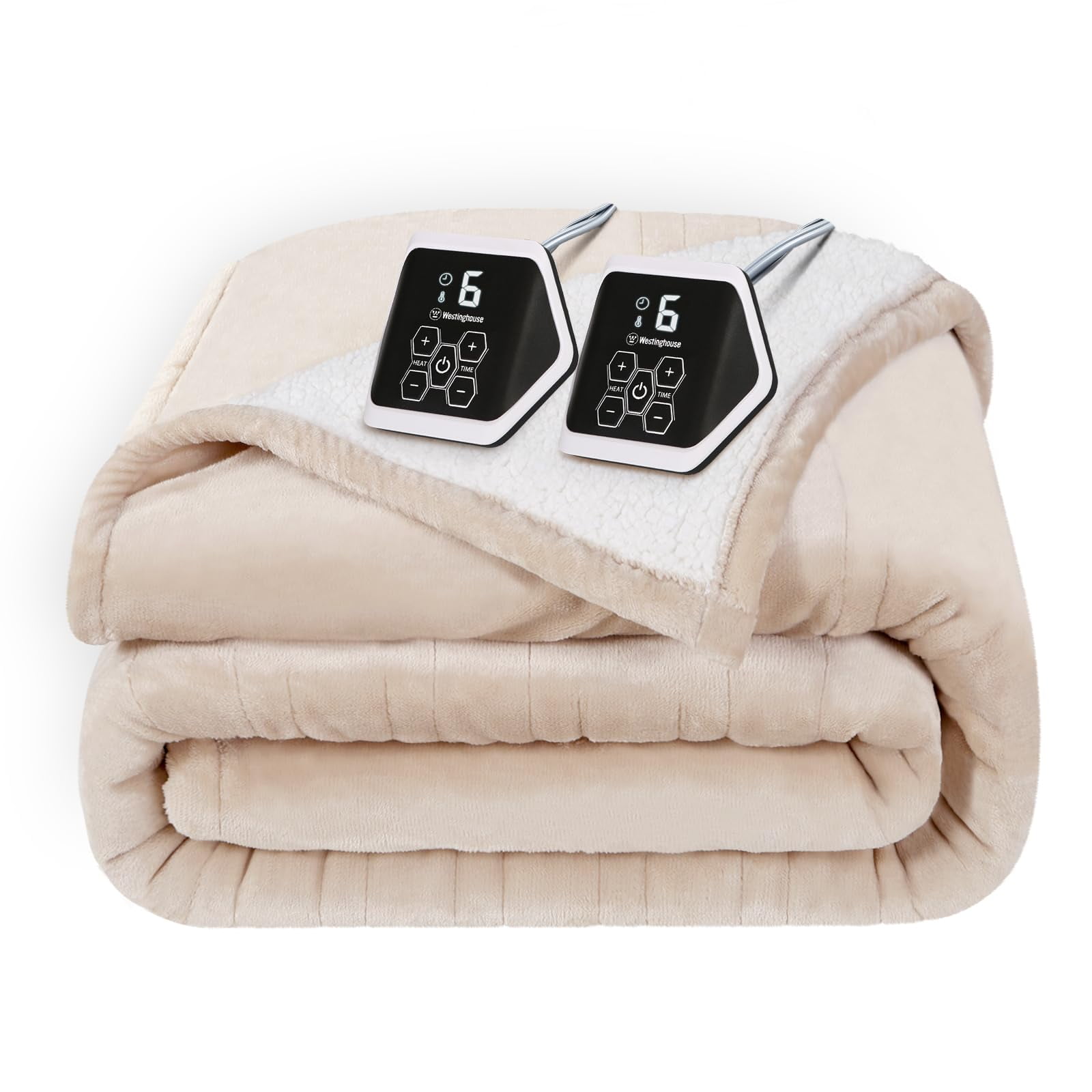Manta Térmica Eléctrica Westinghouse Queen Size Beige