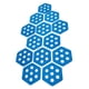thumbnail image 4 of 12 Almohadillas De Tracción Hexagonales Para Tabla De Surf, Ideales Para El Agarre En Tablas De Surf Y Skimboarding, Color Azul., 4 of 5