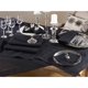 thumbnail image 4 of Mantel SARO LIFESTYLE 213 cm Negro con borde de hemstitch, 4 of 4