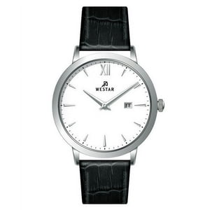 Westar - Reloj Profile Correa De Cuero Esfera Blanca Cuarzo 50214Stn101 Para Hombre