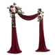 thumbnail image 1 of Conjunto de flores artificiales para decoración de bodas, ramo de seda, corona de rosas para fondo fotográfico , rojo oscuro 4, 1 of 5