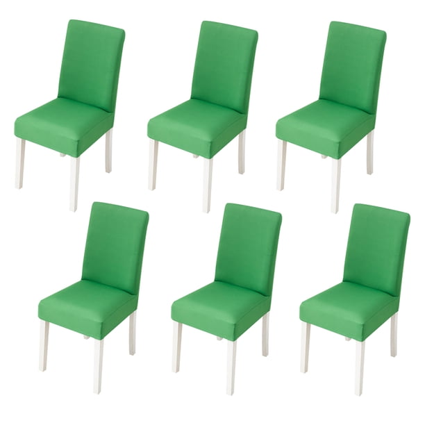 6 fundas elásticas para sillas de comedor, extraíbles, lavables y suaves de licra, para cocina, hotel, mesa de banquete.