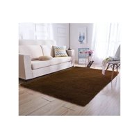 Genérico - Alfombra Peluda 2 X 2.4 - Café Liso