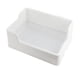 thumbnail image 4 of Caja de arena para conejos, bandeja portátil para entrenador de orinal, jaula de ropa de cama estable para interiores, inodoro duradero para mascotas , Blanco, 4 of 5