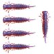 thumbnail image 1 of 5x Se?uelos De Pesca 8,9 Cm PVC Larva Worm Grub Baits Fishy Smell Blue, 1 of 5