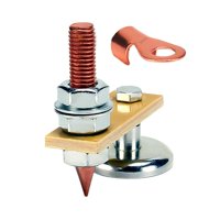 Ioensy - Conector De Tierra De Máquina De Soldadura Con Herramienta De Detección De Carrocería De Cola De Cobre De 6,5 Cm