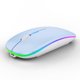 thumbnail image 1 of Mouse inalámbrico WREANU BT5.2 2.4G recargable con LED, 1 of 7