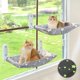 thumbnail image 1 of Asiento para Ventana para Gatos Zoratoo Plegable 2 Unidades Estrellas Brillantes L, 1 of 7