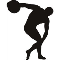 Rienda Libre Graphics - Decomural Discus Thrower Athletics Fitness Ws-17916