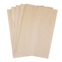 Magideal - 5 Láminas De Madera, Tableros Contrachapados, Láminas De Tilo, Madera Sin Terminar Para Proyectos De Bricolaje, Construcción De Minicasas Y Maquetas A 300X200X2Mm