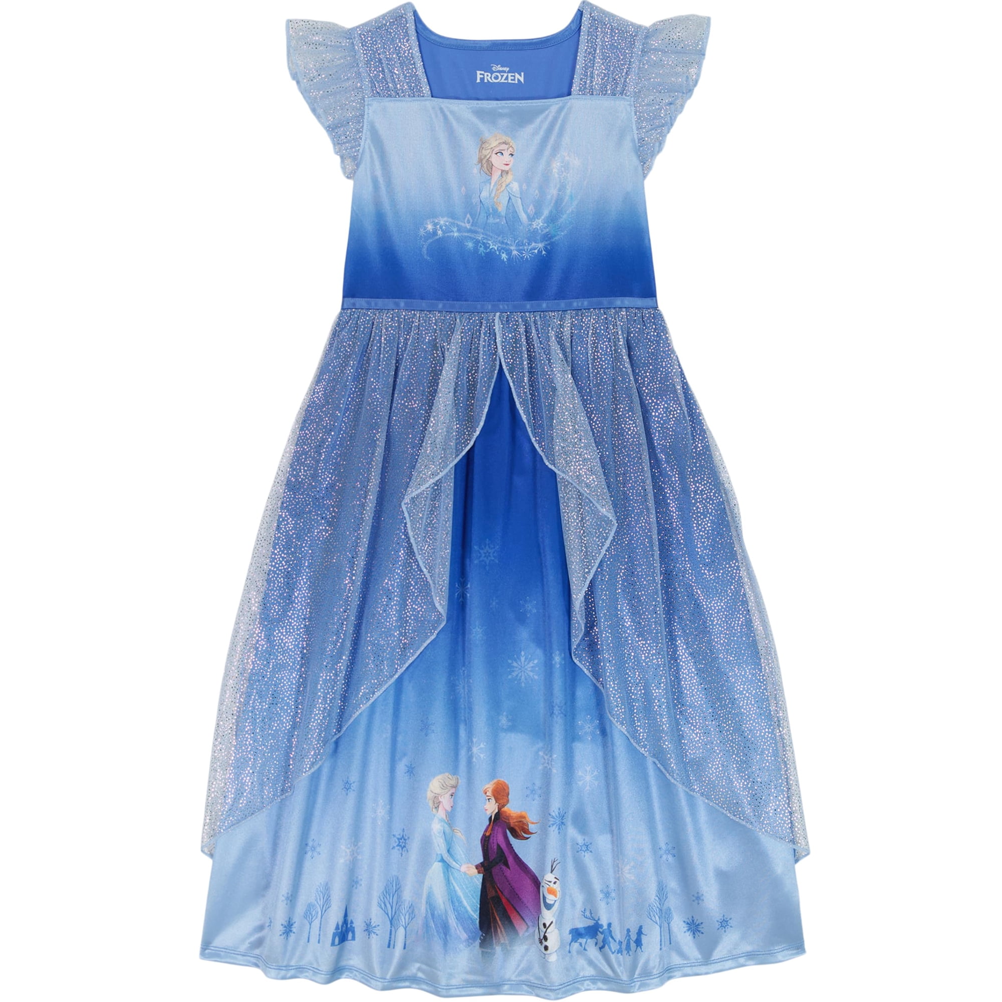 Camisón Disney Frozen Fantasy, Vestido De Elsa Y Anna 2t Para Niñas