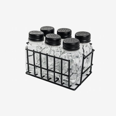 Decoexpress - Set 6 Especieros Black