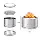 thumbnail image 3 of Brasero Sin Humo Fireboss Inferno XL 68 cm Silver, 3 of 5