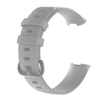 Genérico - Correa Compatible Con Fitbit Charge 3 & 4 22,6Mm Gris Roca