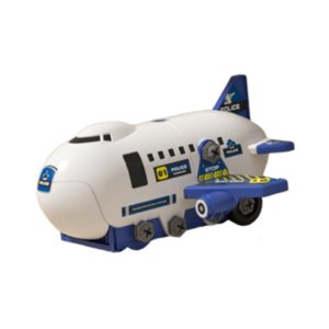 Magideal - Juego De Juguetes De Avión, Rompecabezas, Juguetes Educativos Para Niños Con Mini Coches, Juego De Simulación Para Niños Pequeños, Regalos Para Niñas Azul