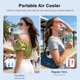 thumbnail image 4 of Ventilador de mano HandFan 4000 mAh con niebla, plegable, azul, 4 of 9