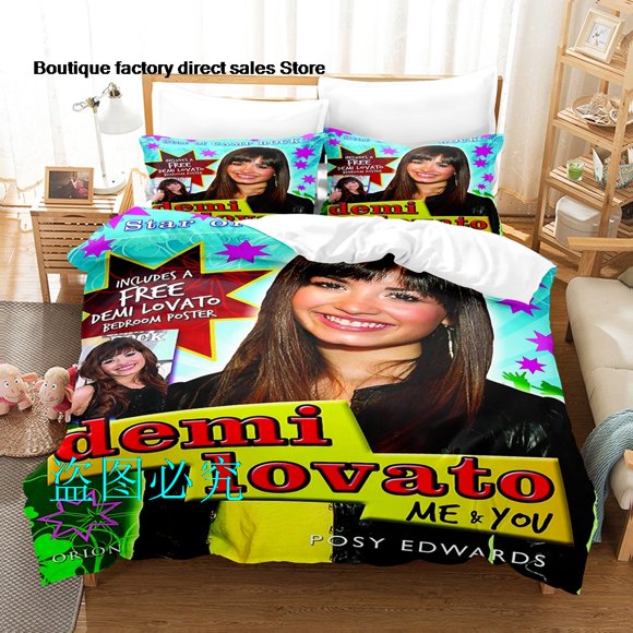 Demi Lovato Bedding Set Single Twin Full Queen King Size Bed Set Aldult Kid Bedroom Duvetcover Sets bed sheet setBed Sheets