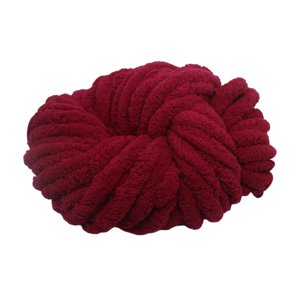 Magideal - Chunky Chenille Hilo Para Tejer Ganchillo Manual Almohada Manta Acrílico Lavable Adecuado Para Principiantes Adultos Proyectos De Manualidades Decorac Granate