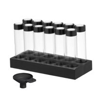 Magideal - Tubo De Bodega De Café, Contenedores De Almacenamiento De Granos De Café, Soporte De Exhibición, Tubos De Almacenamiento De Granos De Café Recargables 12 Hoyos