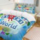 thumbnail image 2 of Number Block Bedding Set Duvet Cover Comfortable and Lightweight Cartoon Bedding 3 Piece Bed Set, 2 of 5