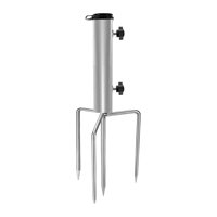 Magideal - Base De Sombrilla Soporte De Sombrilla Durable Fiable Enchufe De Inserción Robusto Desmontable Estable Sombrilla Ancla Soporte De Sombrilla Para Pesca