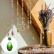 thumbnail image 5 of Uxcell Colgantes de Cristal en Forma de Gota para Candelabro, Paquete de 10, Longitud de 165mm, Prismas de Candelabro de 38mm, Adornos de Cuentas para Decoración de Manualidades, Verde, 5 of 7