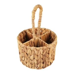 Bothyi - Organizador De Cubiertos De Mimbre Para Encimera Tejido Para Tenedores De Comedor Y Cocina