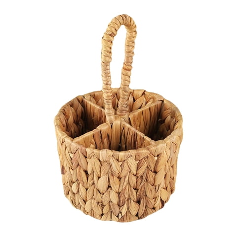 Bothyi - Organizador De Cubiertos De Mimbre Para Encimera Tejido Para Tenedores De Comedor Y Cocina