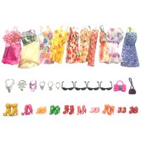 Bothyi - 32X Vestido De Muñeca A La Moda, Conjunto De Ropa, Cambio De Ropa Para Muñecas Bjd 1/6, Gafas De Sol