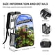 thumbnail image 2 of Minecraft Mochila transparente temática, resistente y duradera, bolsa see-through para trabajo, deporte, universidad y viaje, 31 × 43 cm, 2 of 6