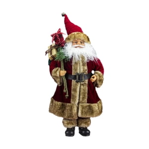 Magideal - Figura De Papá Noel De Pie, Decoración De Mesa Navideña, Decoración De Mesa Tradicional, Muñeco De Papá Noel, Adorno Navideño Para Festival, Marrón Rojizo