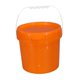 thumbnail image 2 of Lata De Pintura Portátil De 5 L, Vacía, Con Tapa Y Asa, Ideal Para Cocina, Jardín Y Viajes, Color Naranja, 2 of 5