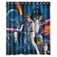 thumbnail image 1 of Cortina de ducha de Star Wars, juego de cortina de baño con ganchos, tamaño 60 x 72 pulgadas, 1 of 3