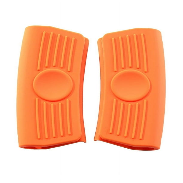 Soporte de silicona para asas, fundas para asas de sartenes calientes, funda para asas de ollas, sartenes de hierro fundido antideslizantes