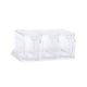thumbnail image 2 of Caja Transparente Para Condimentos Contenedor De Almacenamiento Cruet 3 Compartimentos Cocina Especias Ollas Blanco, 2 of 5