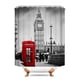 thumbnail image 1 of Cortina De Baño Impermeable 180x180 cm Diseño Londres Big Ben – Tela Premium Antihumedad, 1 of 5
