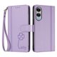 thumbnail image 3 of Funda Cartera Trébol para Samsung Galaxy S25 Edge con Ranuras Tarjetas y Carga Inalámbrica Morado claro, 3 of 6