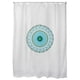 thumbnail image 1 of Cortina para Baño Estampada Mandala Turquesa con Forro 2 Piezas, 1 of 4