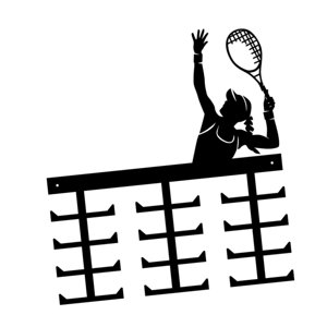 Magideal - Colgador De Medallas, Marco De Estante De Percha De Exhibición, Adorno Para Colgar De Pared Resistente, Soporte De Medallas Para Placas De Gimnasia De Tenis