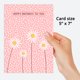 thumbnail image 3 of Tarjeta de Cumpleaños Dotty about Paper 13 cm x 18 cm Margaritas Rosadas, 3 of 5