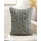 thumbnail image 3 of Pack De 4 Fundas De Cojin Chenille Linea Negro, 3 of 3