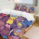 thumbnail image 2 of Cartoon Pokmon 3 Piece Sets Full/Queen Size - Reversible Microfiber Quilts with Shams Soft Lightweight Bedspread Coverlet Comforter for All Season Bed Sheets, 2 of 4