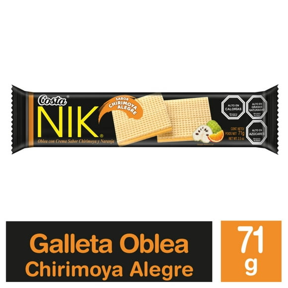 Galleta Oblea Nik Sabor Chirimoya Alegre, 71 g